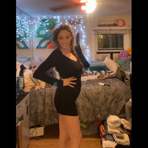 Chic Black Long Sleeve Dress - Picture 17 of 17